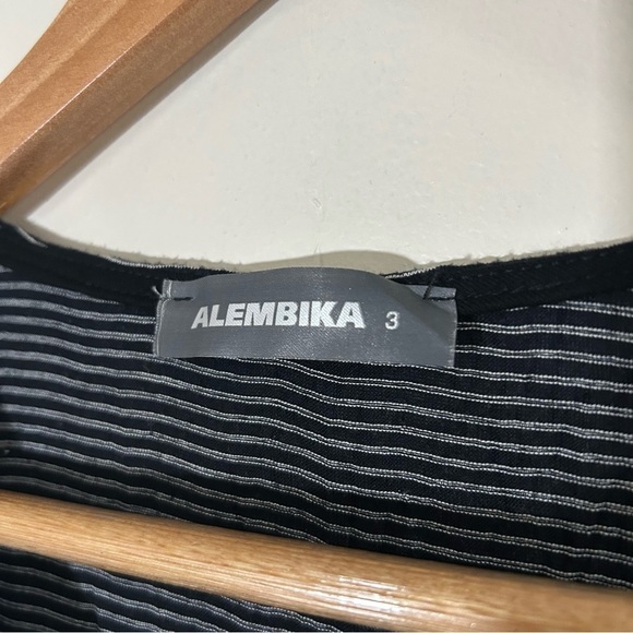 Alembika Sprinkle Crinkle Tank Dress in Black sz 3 (US 10-12) - Picture 3 of 5